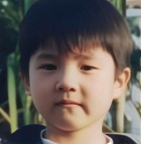 刘昊然童年照