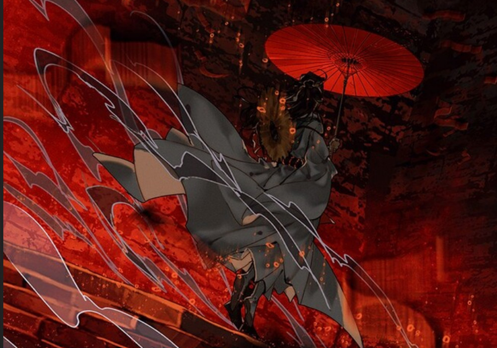 天官赐福蛇雨名场面来了花怜这张像立牌半月哭脸好可爱