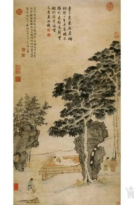 周末茶画荟丨桐荫高士图赏析