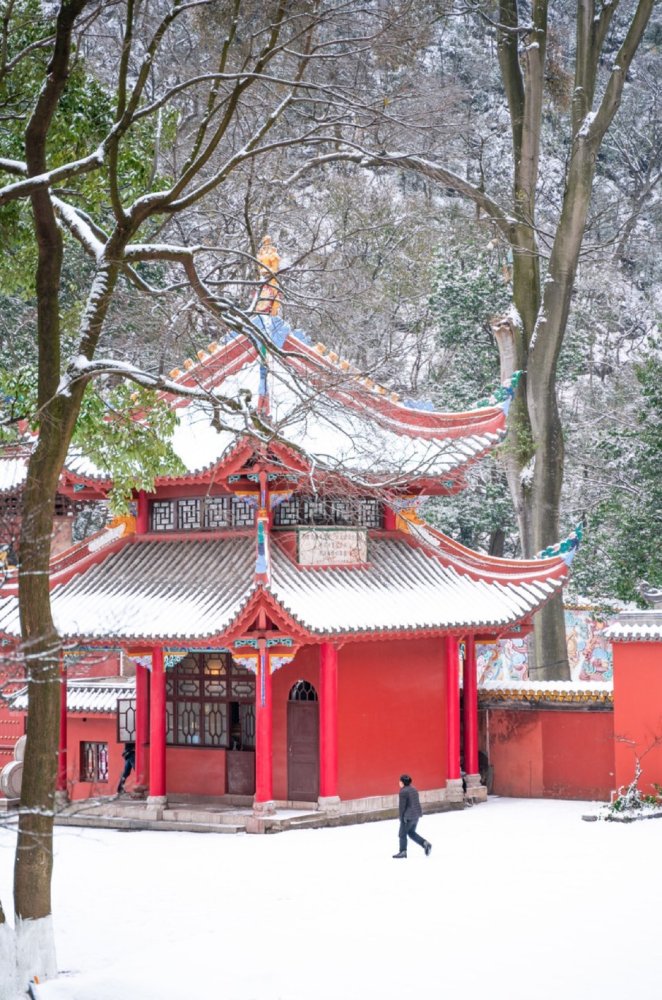 黔靈山弘福寺雪景