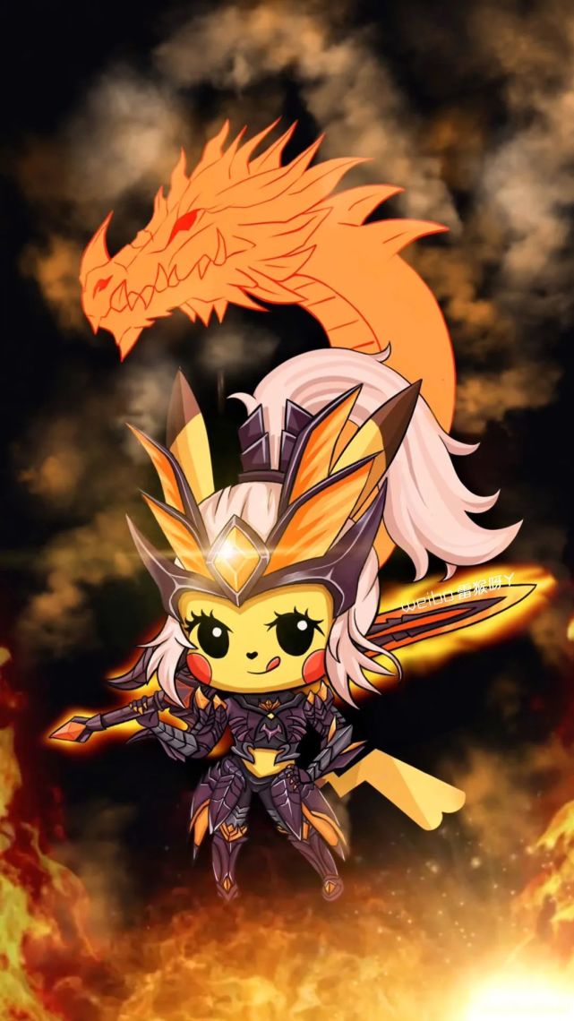 王者头像当王者英雄遇上皮卡丘没想到可以这么好看