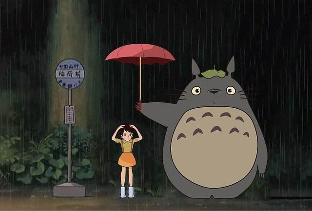 宫崎骏动漫的龙猫打伞原来思路来源于这网友画面也太可爱了