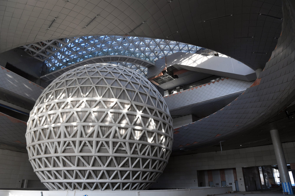 社会河南省科技馆新馆主体工程建成