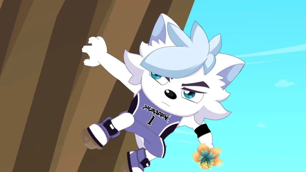 喜羊羊与灰太狼:球胜狼应该是喜欢豹姐,特地为她上悬崖采药草_腾讯