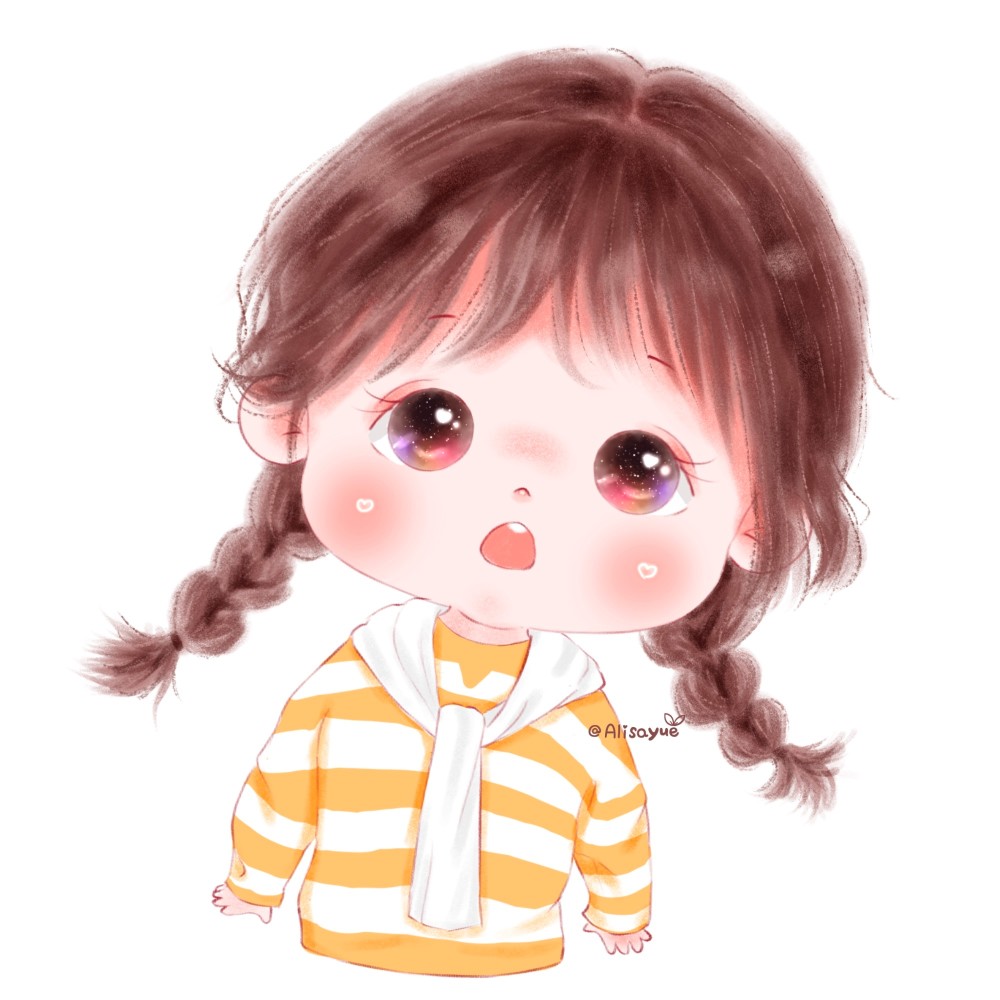 手绘萌娃头像又来啦男女头像情侣头像