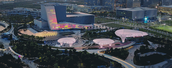 september 2021 深圳滨海演艺中心(湾区之声)位于深圳前海湾畔欢乐