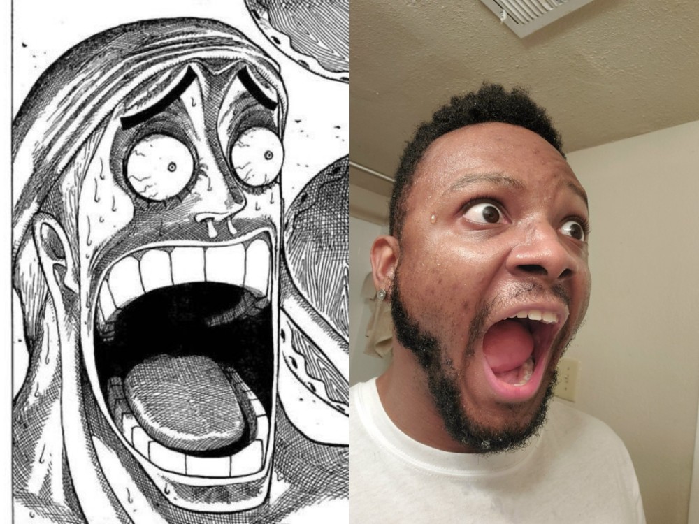 海贼王之艾尼路挑战赛比谁的嘴巴张得大谁的眼睛瞪得大