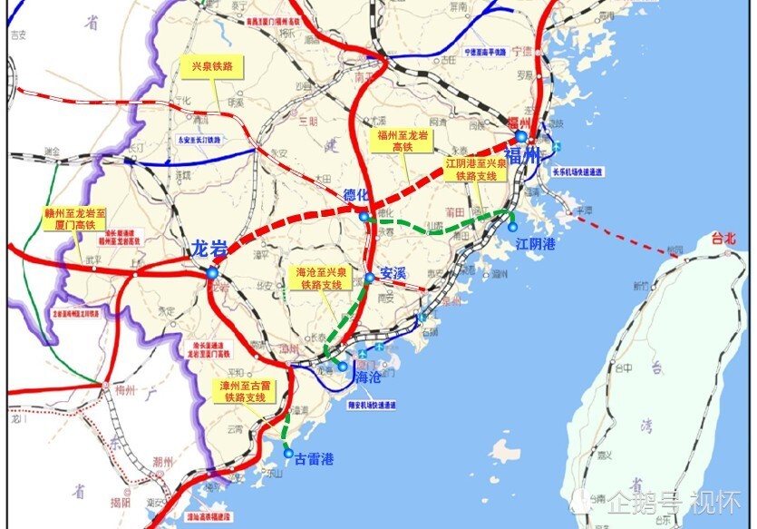 福州至龙岩高铁最后1条是福州至龙岩高铁,它同样也没有出现在《福建省