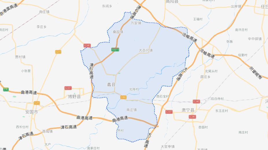 河北保定市蠡县地图图片