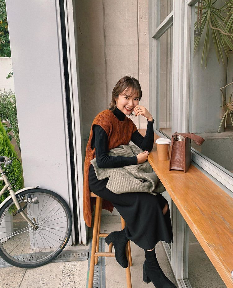 日系博主温婉穿搭!
