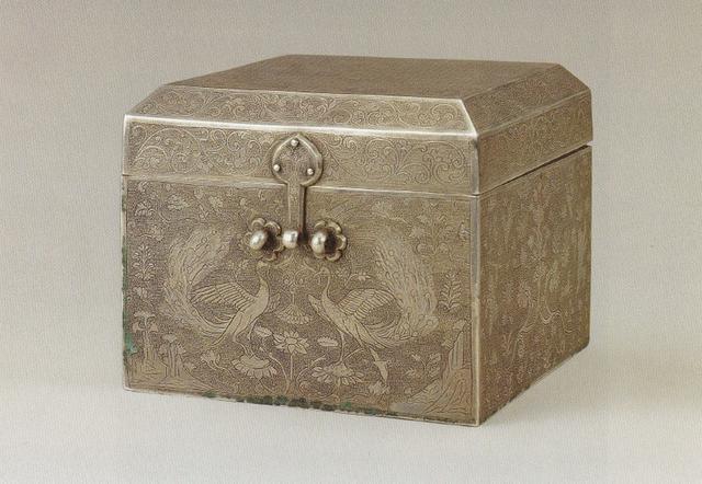 看见文物｜唐朝一级文物——孔雀纹盝顶银方盒_腾讯新闻