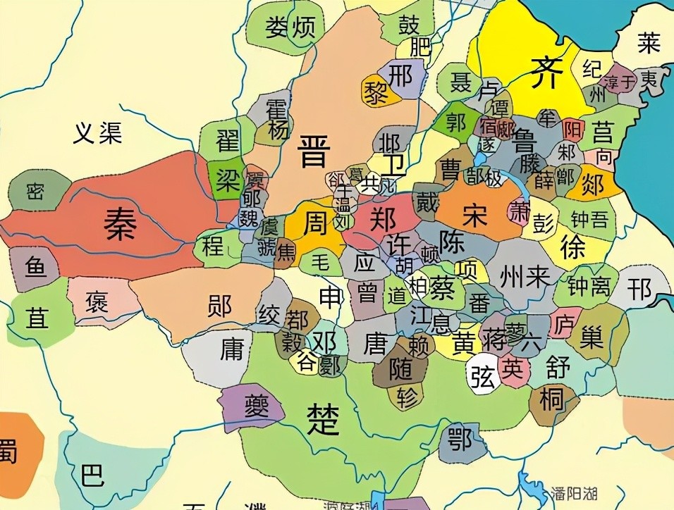 春秋东周地图图片