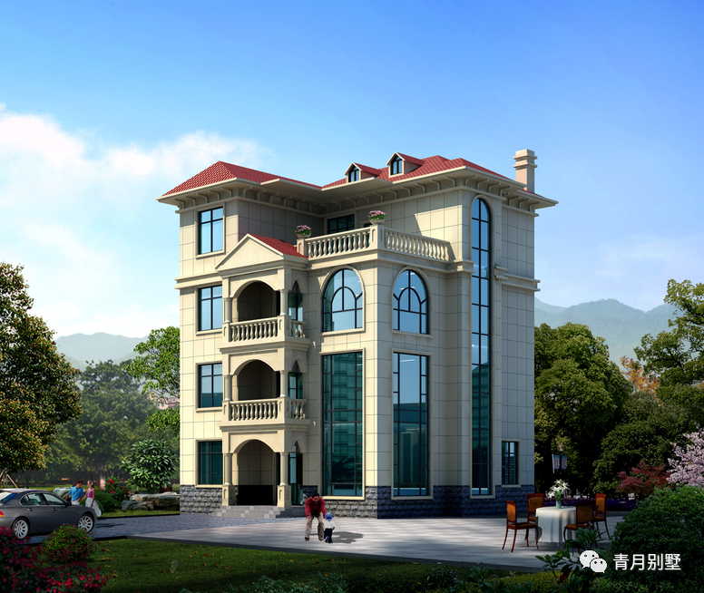 125124米四层乡村小别墅大气豪华霸气侧漏