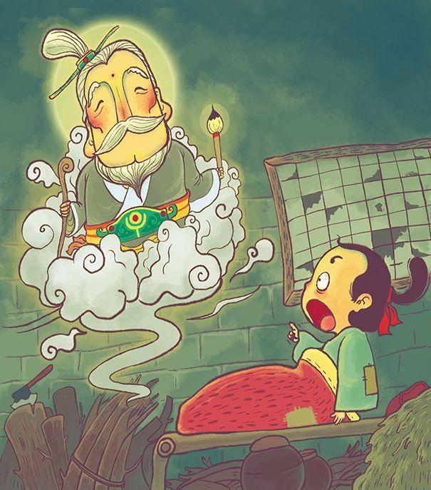 一天,神仙给了他一支神笔,结果画的都变成真的了.