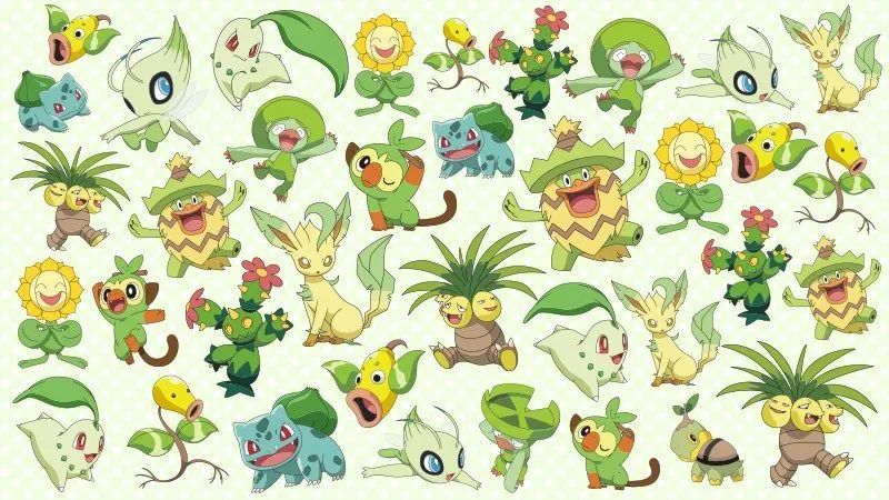 【互动】草属性的宝可梦集合!请找出图中仅有一只的宝可梦_腾讯新闻
