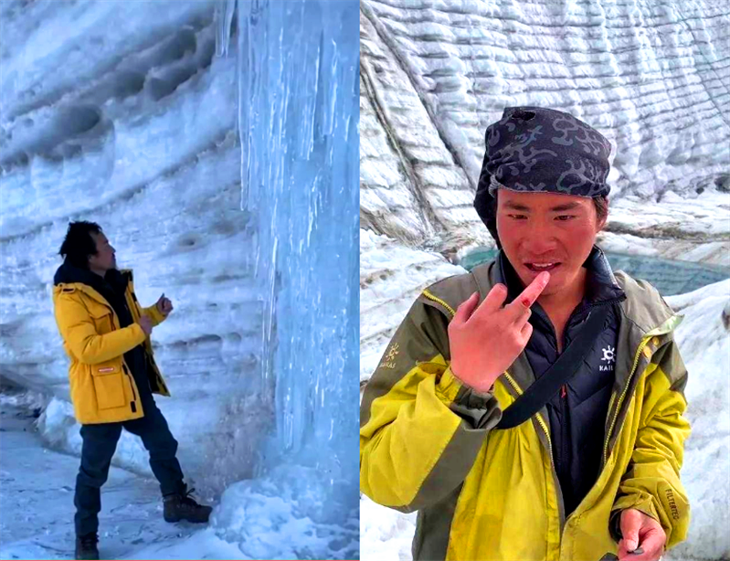 西藏冒险王遗体被找到系谣言,王相军吃雪视频截图曝光_腾讯新闻