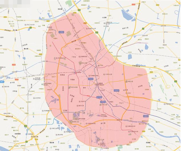 相对于上海来说,天津的郊区牌还是相对人性化一些.