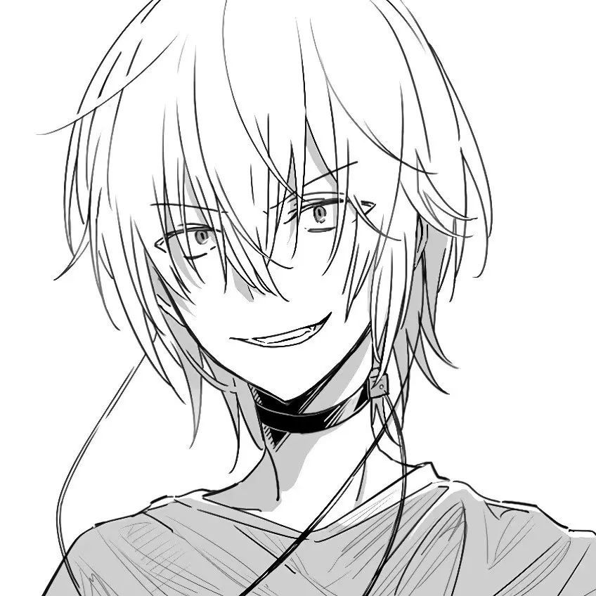 丧丧的黑白男女生动漫头像