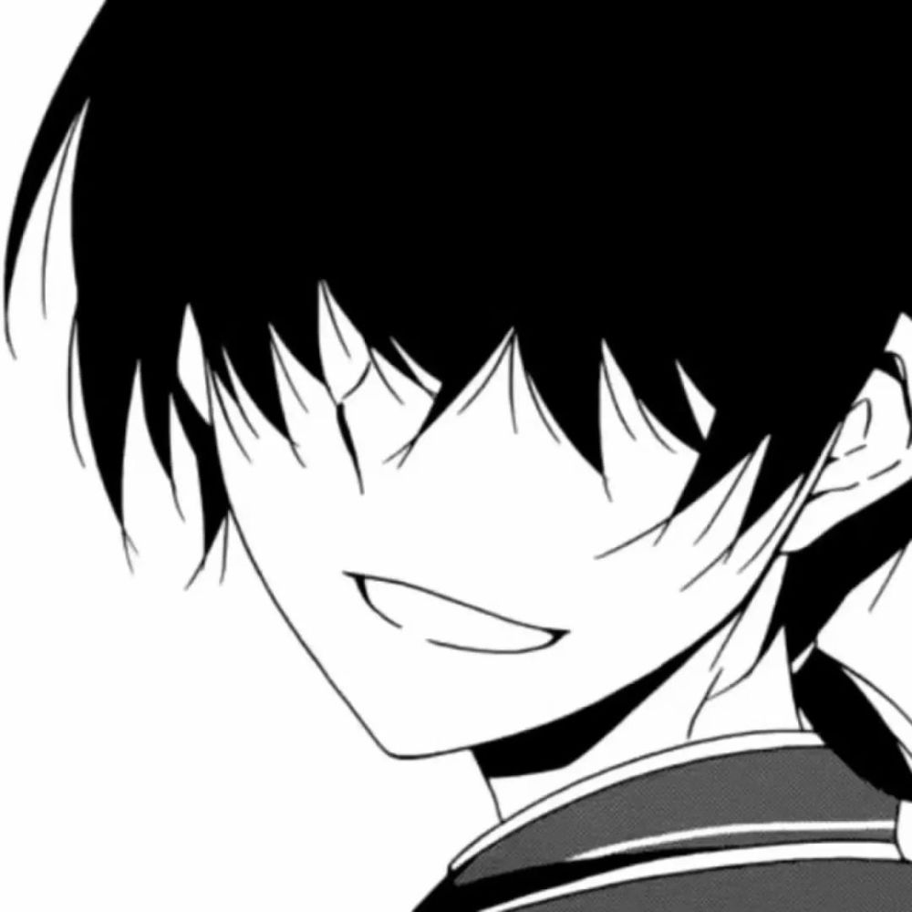 丧丧的黑白男女生动漫头像