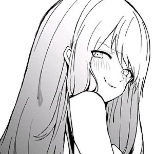 头像个性女生黑白动漫头像