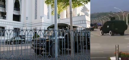 缅甸女子在室外跳健美操 意外录下身后巨变一幕！