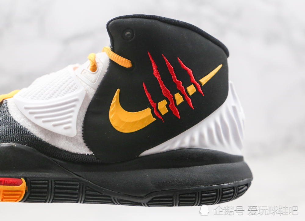 科比李小龙三方联名kyrie6brucelee白黑黄配色