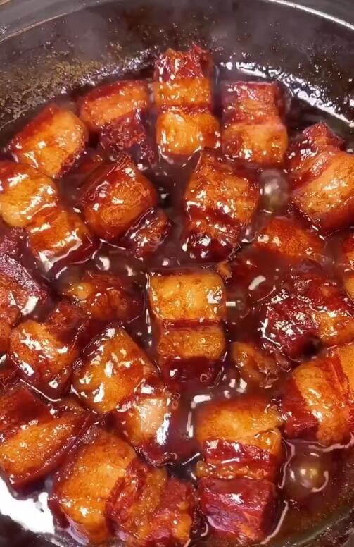 红烧肉最简单家常做法 只需4步 吃着口口爆香 看着都流口水了 腾讯新闻