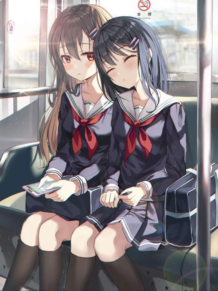 二次元绘画美图分享少女的日常