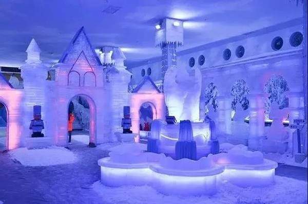 冰雪造景科技赋能雪岭雪山室内主题乐园打造雪之王国