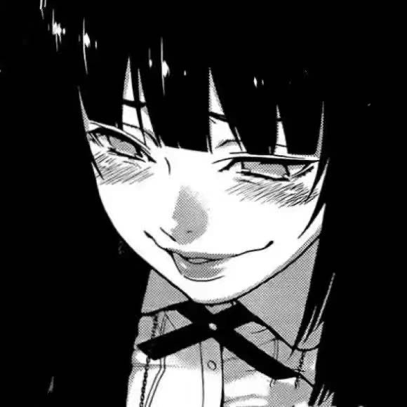 暗黑系女头丧系黑白动漫女生头像