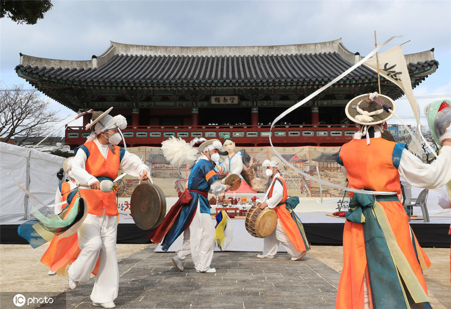 迎接立春!韩国济州传统艺术表演祈福春天