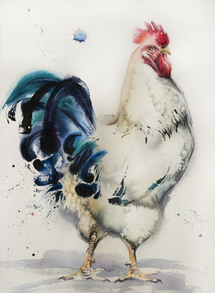 灵动传神的动物——俄罗斯水彩画家olga flerova作品