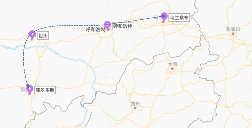 图片来源网络 黄河几字弯风情文化旅游路线:乌兰察布—呼和浩特—包头