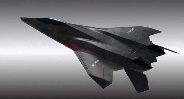 俄罗斯未来米格-41截击机其中一种构型的想象图(图片来源于:网络)