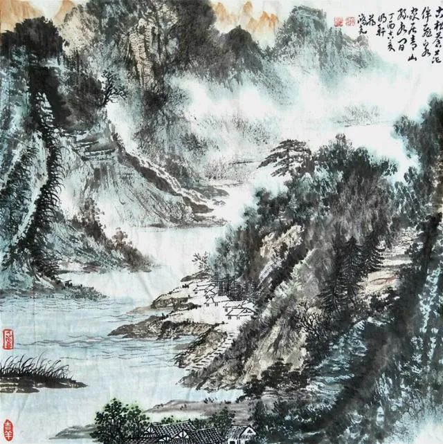 三径风光 白石黄花供杖履 五湖烟景 青山绿水任樵渔 天门一长啸 万里