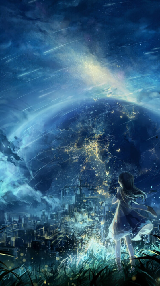 唯美梦幻星空,背景图壁纸