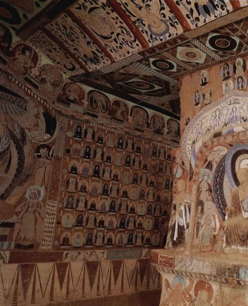 288窟内景 西魏260窟内景 北魏259窟内景 北魏早期55窟天王 宋代55窟