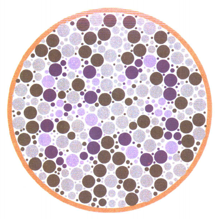 第四幅图真的是很难,这幅图它是淡紫色的圆点组成的两个数字,这两个