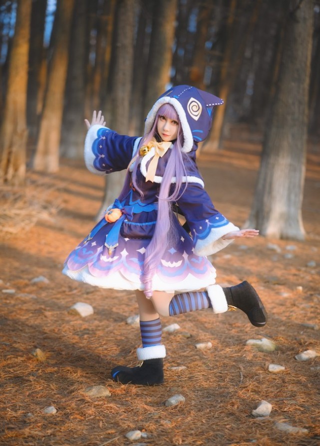 公主连结万圣节冰川镜华cosplay