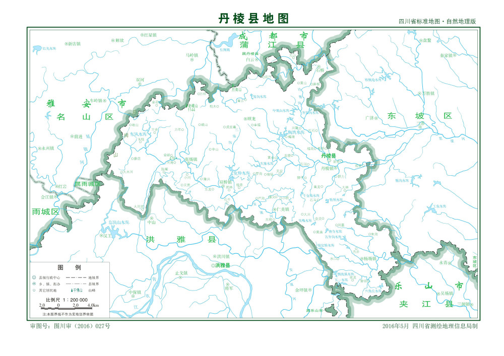 丹棱县曾经有7个乡镇,即丹棱镇,杨场镇,仁美镇,双桥镇,张场镇,石桥乡