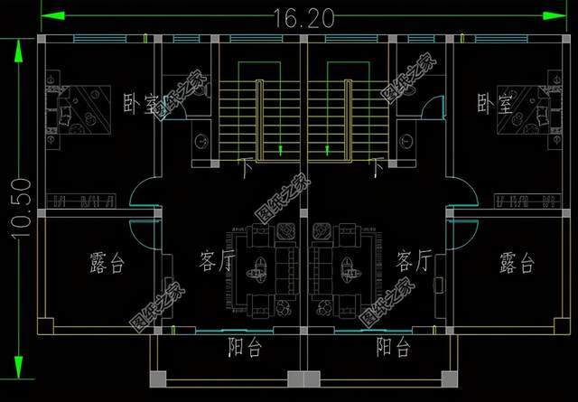 雙拼樓房戶型圖不僅節約造價戶型超美后悔看到的太遲了