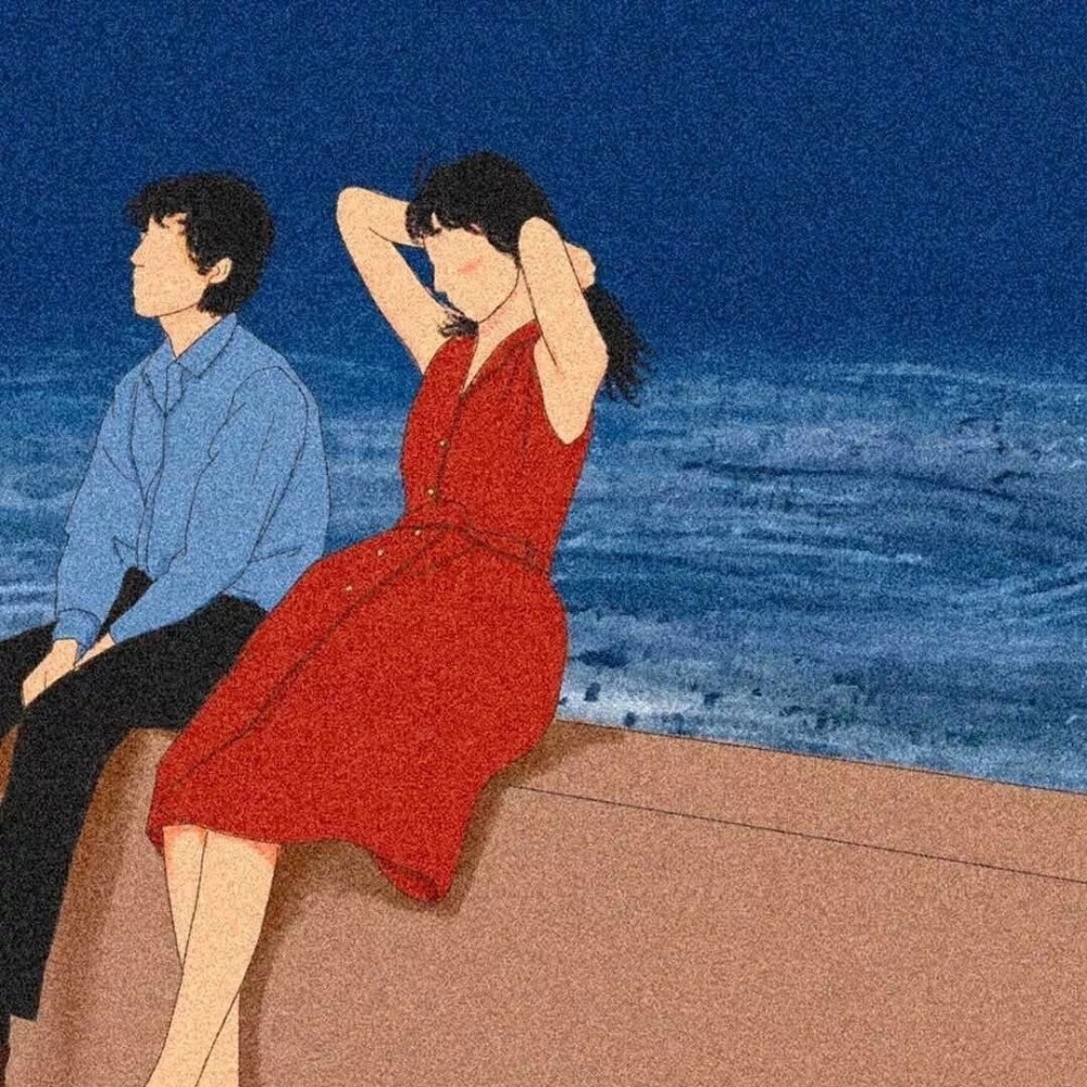 超甜的文艺小清新手绘情头