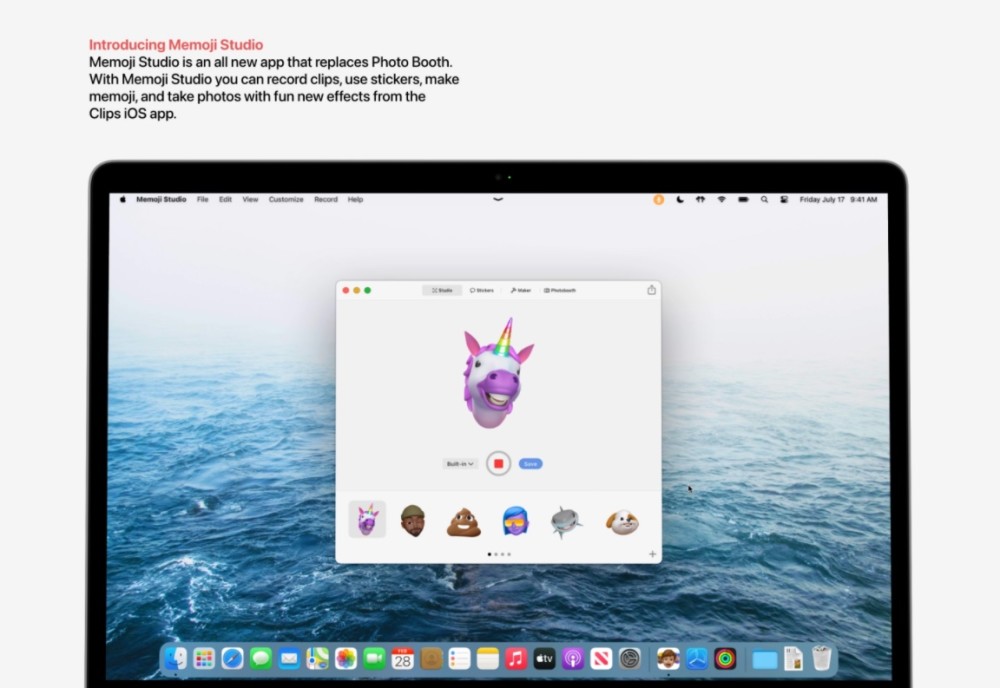 移除photo booth应用,新增拟我表情工坊应用.fitness 登陆mac.
