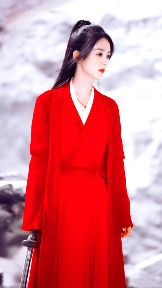 2021继续守护颖宝丫//赵丽颖新年红色系列头像 壁纸//新年第四弹_腾讯