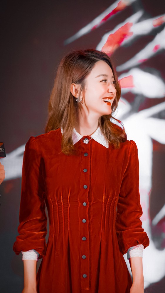 2021继续守护颖宝丫//赵丽颖新年红色系列头像 壁纸//新年第四弹_腾讯