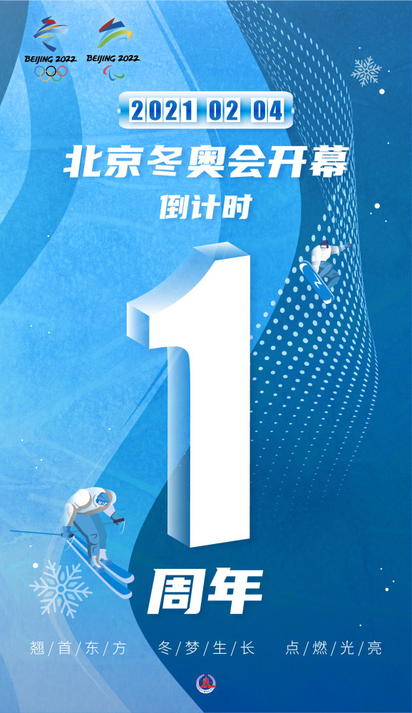 图表海报走近冬奥北京冬奥会开幕倒计时1周年
