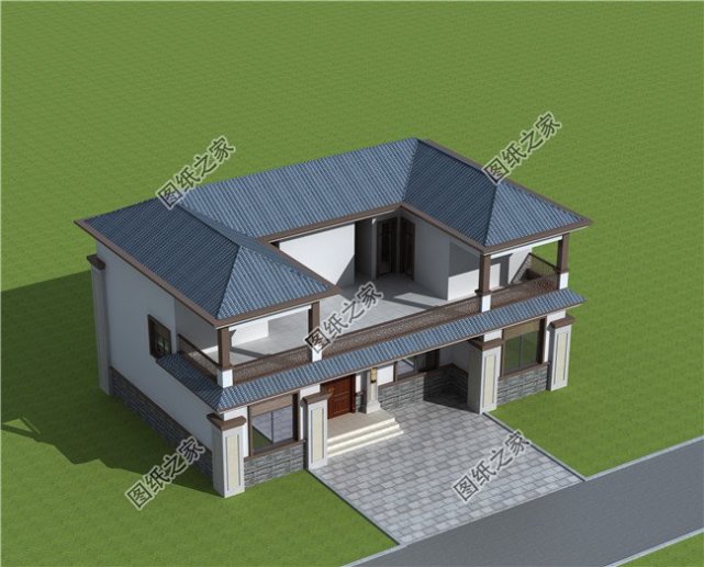 農村4間二層房建房選這三款方方正正這才是穩妥的別墅戶型