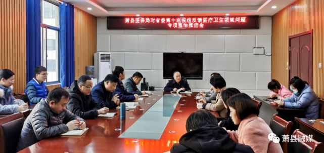 巡视整改进行时县医保局召开省委对萧县巡视回头看专项整治推进会