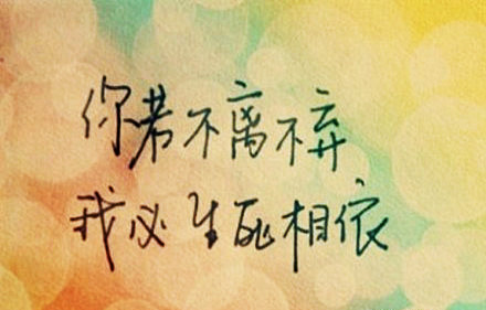 一辈子不离不弃的说说及句子大全精选10句