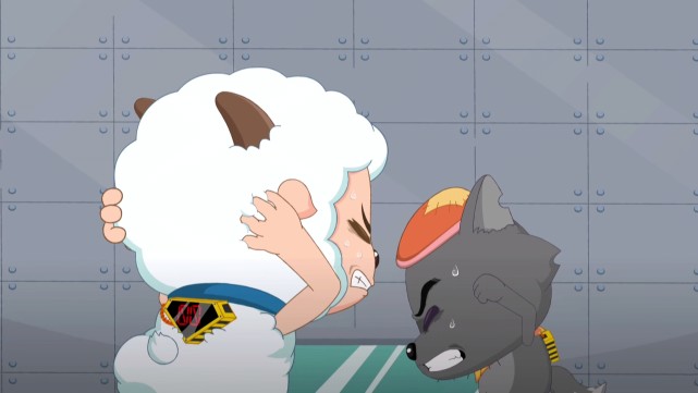 喜羊羊与灰太狼:球胜狼救下守护者队,紫太狼连